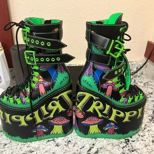 Dolls kill current mood mind trip double stack platform